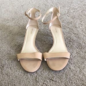 Nude low heels